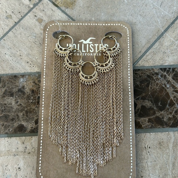 Hollister geile Zigeuner Gold Kette ca. 45cm NEU by Abercrombie - Picture 1 of 3